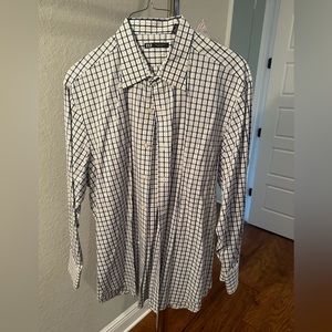 Men’s L/S Button Down Shirt by Saks Fifth Avenue 212 Blue/white